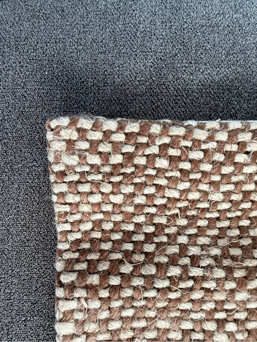 West Elm Two-Tone Basketweave Pillow Cover 20x20